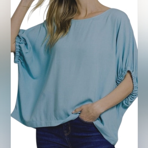 Zenana Outfitters Tops - New Zenana Womens Blue Top Size S M L XL Plus